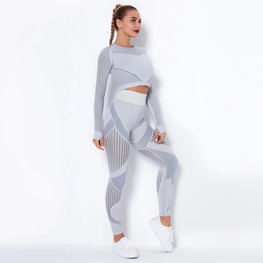 Snatched Activewear Set Gray - House of Akari