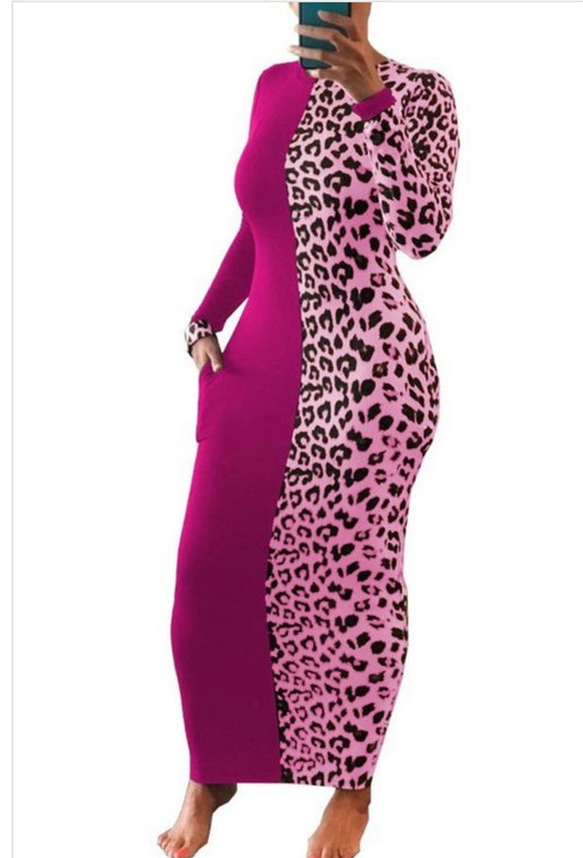 Queen Of The Jungle Maxi Dress (Rose) - House of Akari