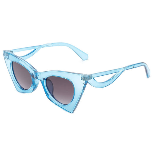 Hot Girl Summer Sunglasses (Clear Blue)